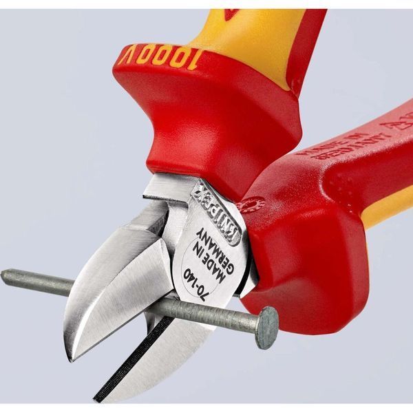 Кусачки&nbsp;бокові&nbsp;(бокорізи),&nbsp;діаметр 4,0мм,&nbsp;140мм VDE&nbsp;KNIPEX&nbsp;70&nbsp;06&nbsp;140,&nbsp;хромовані 70 06 140 фото