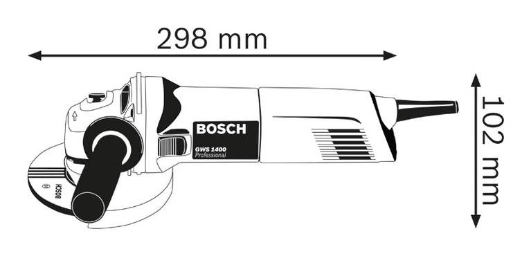 Кутова шліфувальна машина Bosch GWS 1400  0601824806 фото