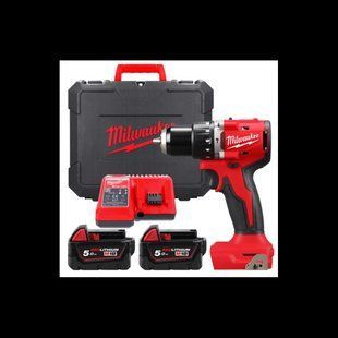 Дрель-шуруповёрт аккумуляторная бесщёточная ударная MILWAUKEE, M18 BLPDRC-502C,60,5Нм(ЗУ,2х5Ач,кейс) 4933492826 фото