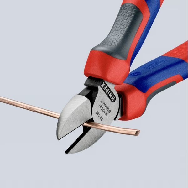 Кусачки&nbsp;боковые&nbsp;(бокорезы), &Oslash;4,0мм, 160мм&nbsp;KNIPEX&nbsp;70&nbsp;02&nbsp;160,&nbsp;фосфатированные 70 02 160 фото