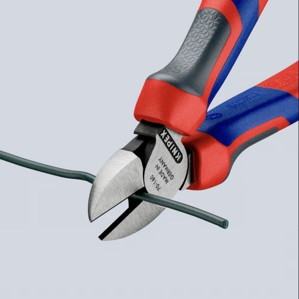Кусачки&nbsp;боковые&nbsp;(бокорезы), &Oslash;4,0мм, 160мм&nbsp;KNIPEX&nbsp;70&nbsp;02&nbsp;160,&nbsp;фосфатированные 70 02 160 фото