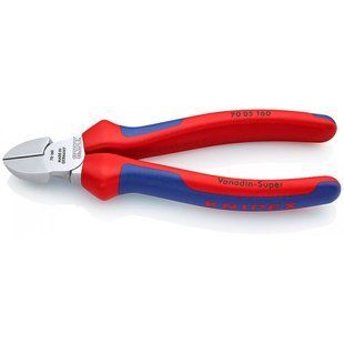 Кусачки&nbsp;боковые&nbsp;(бокорезы),&nbsp;&Oslash;4,0мм,&nbsp;160мм KNIPEX&nbsp;70&nbsp;05&nbsp;160,&nbsp;хромированные 70 05 160 фото
