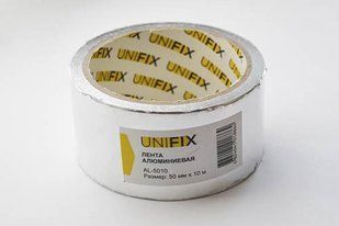 Стрічка клейка алюмінієва 50мм*10м UNIFIX 051745 фото