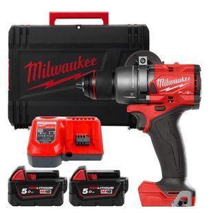Дрель-шуруповёрт аккумуляторная бесщёточная ударная MILWAUKEE, M18 FPD3-502X, 158Нм(ЗУ,2х5Ач,HDкейс) 4933479860 фото