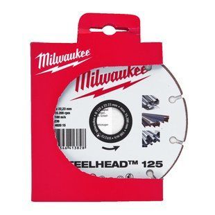 Диск алмазный Speedcross STEELHEAD&trade; 125 MILWAUKEE, &Oslash;125мм, (металл, нержавейка) 4932492015 фото