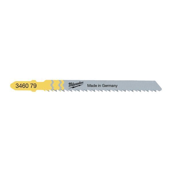 Полотна для лобзиків T101BR MILWAUKEE, 75х2,5мм, (5шт), (зворотній різ) 4932346079 фото