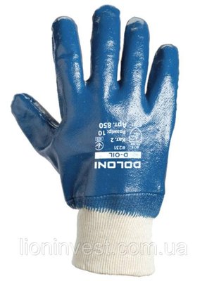 Перчатки D-OIL трикотажные с нитриловым покрытием "Doloni" 850, размер 10 860 фото