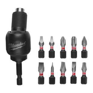 Набор бит SHOCKWAVE MILWAUKEE з насадкой Knuckle (11шт) 4932459781 фото