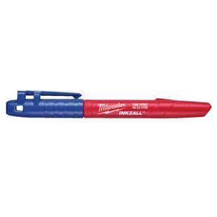 Маркер для будмайданчика INKZALL MILWAUKEE, тонкий синій (48223180) 4932492126 фото
