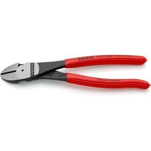 Кусачки&nbsp;боковые&nbsp;(бокорезы)&nbsp;особой&nbsp;мощности, 12&deg;,&nbsp;&Oslash;4,2мм,&nbsp;200мм&nbsp;KNIPEX&nbsp;74&nbsp;21&nbsp;200,&nbsp;фосфатированные 74 21 200 фото