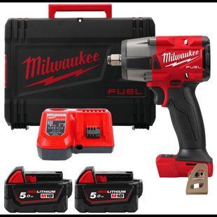 Гайковерт аккумуляторный бесщёточный 1/2'' MILWAUKEE, M18 FMTIW2F12-502Х, 881Нм, с кольцом 4933478450 фото