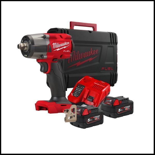 Гайковерт аккумуляторный бесщёточный 1/2'' MILWAUKEE, M18 FMTIW2F12-502Х, 881Нм, с кольцом 4933478450 фото