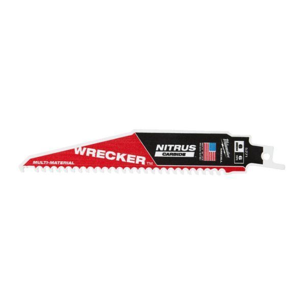 Полотно для сабельных пил WRECKER CARBIDE NITRUS MILWAUKEE, 150х4,2мм, (5шт), (замена на 48475571) 48005571 фото