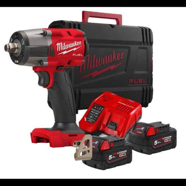 Гайковерт аккумуляторный бесщёточный 1/2'' MILWAUKEE, M18 FMTIW2F12-502Х, 881Нм, с кольцом 4933478450 фото