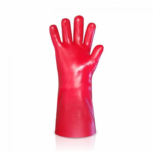 Перчатки TRIDENT из ПВХ покрытием красные 35 см арт. PV6101/35 PV6101/35 фото