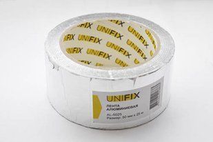 Стрічка клейка алюмінієва 50мм*25м UNIFIX 051746 фото