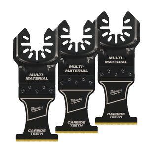 Полотно для мультітула Bi-Metal Carbide OPEN-LOK MILWAUKEE, 35х38мм, (3шт), (мультіматеріал) 48851523 фото