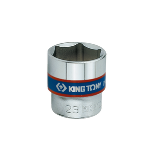 Головка торцевая хромированная 3/8" KING TONY, 22мм (6 гранн.) 333522M фото