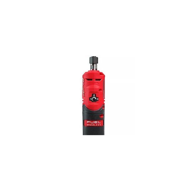 Шліфмашина пряма цангова акумуляторна безщіткова MILWAUKEE, M12 FDGS-0, цанга 6/8мм (каркас, картонне пакування) 4933471435 фото