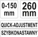 Кліщі затискні YATO : L= 260 мм, діапазон 0-150 мм з тримачем YT-21570 фото 5