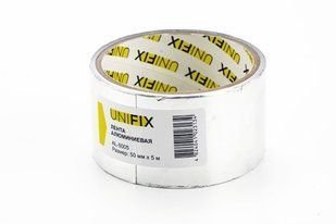 Стрічка клейка алюмінієва 50мм*5м UNIFIX 052980 фото