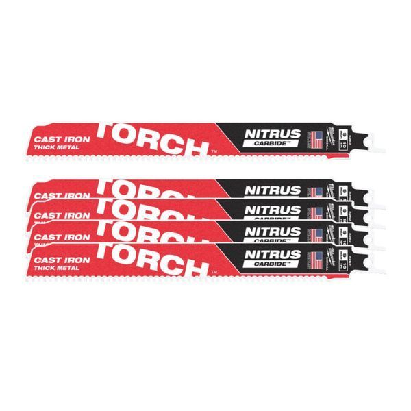 Полотно для шабельних пил TORCH CARBIDE NITRUS MILWAUKEE, 230х2,5мм, (5шт), (метал) 48476552 фото