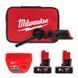 Шлифмашина ленточная аккумуляторная бесщеточная MILWAUKEE, M12 FBFL10-402B, 10мм (ЗУ, 2х4Ач, сумка) 4933480959 фото 1