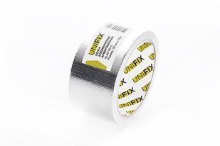 Стрічка клейка алюмінієва армована 50мм 25м UNIFIX 054896 фото