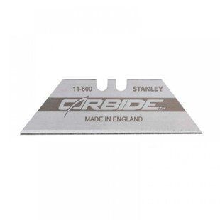 Лезо змінне трапецевидне STANLEY "Carbide": L= 62 мм. зкарбід-вольфрам ріжучим краєм; 5 (Шт/Уп.) 0-11-800 фото