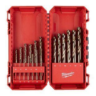 Набір свердел по металу кобальтовых HSS-Co PACKOUT MILWAUKEE, DIN338, (діаметри 1/1,5/2/2,5/3/3,5/4/4,5/5/5,5/6/6,5/7/7,5/8/8,5/ 4932493867 фото