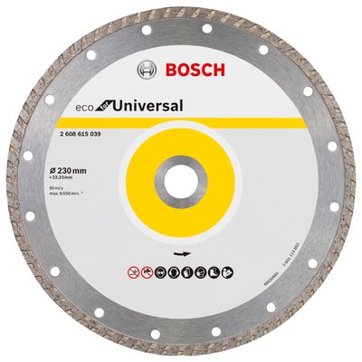 Алмазний диск ECO Univ.Turbo 230-22,23, 10 шт в уп. 2608615048 фото