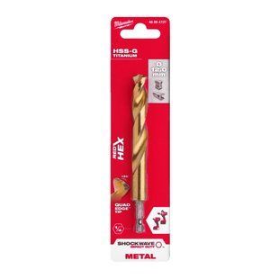Сверло по металлу RedHEX SHOCKWAVE HSS-TiN MILWAUKEE, &Oslash;12,0х127х82мм 48894727 фото