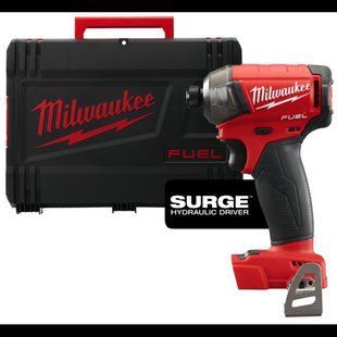 Шуруповерт ударный гидравлический аккумуляторный бесщёточный MILWAUKEE, M18 FQID-0X, 50Нм (HDкейс) 4933459187 фото