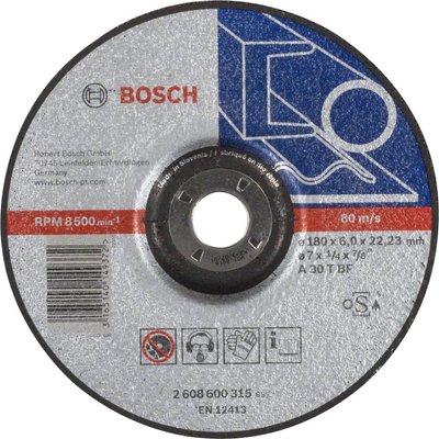 Обдирной круг Bosch Expert по металлу 180 х 6 мм, вогнутый 2608600315 фото
