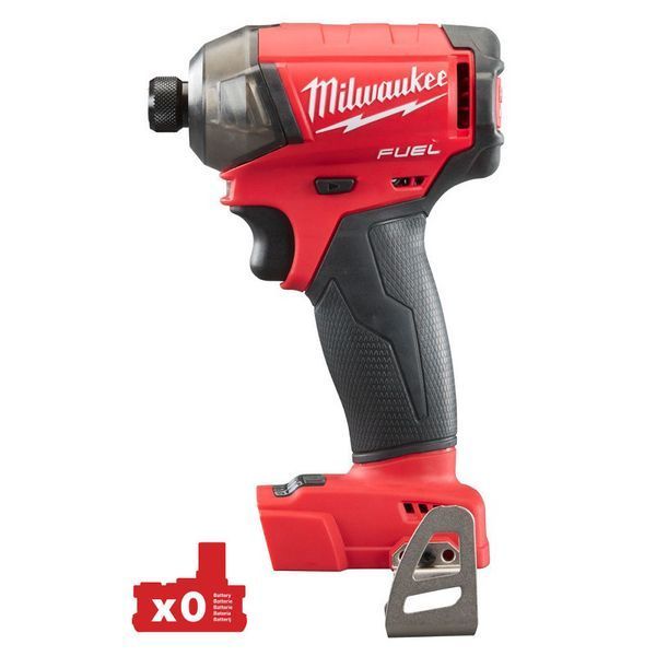 Шуруповерт ударный гидравлический аккумуляторный бесщёточный MILWAUKEE, M18 FQID-0X, 50Нм (HDкейс) 4933459187 фото
