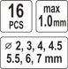 Кліщі для проколювання отворів YATO в листов. металі ≤ 1 мм, 14 насадок Ø= 2-7 мм, 16 шт + кейс YT-18973 фото 5