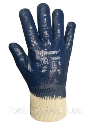 Перчатки трикотажные с нитриловым покрытием Trident 6017, размер 10 6017 фото