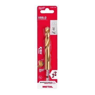 Сверло по металлу RedHEX SHOCKWAVE HSS-TiN MILWAUKEE, &Oslash;12,5х128х83мм 48894728 фото