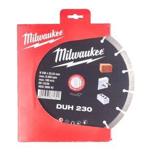Диск алмазный MILWAUKEE DUH 230, &Oslash;230мм (железобетон, кирпич) 4932399542 фото