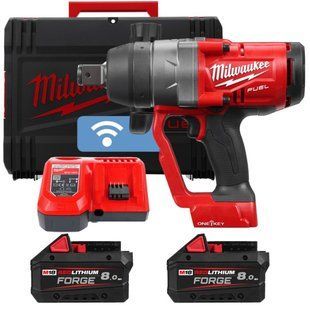 Гайковерт аккумуляторный бесщеточный 1'' MILWAUKEE, M18 ONEFHIWF1-802X, 2400Нм (ЗУ, 2х8Ач FORGE) 4933499254 фото