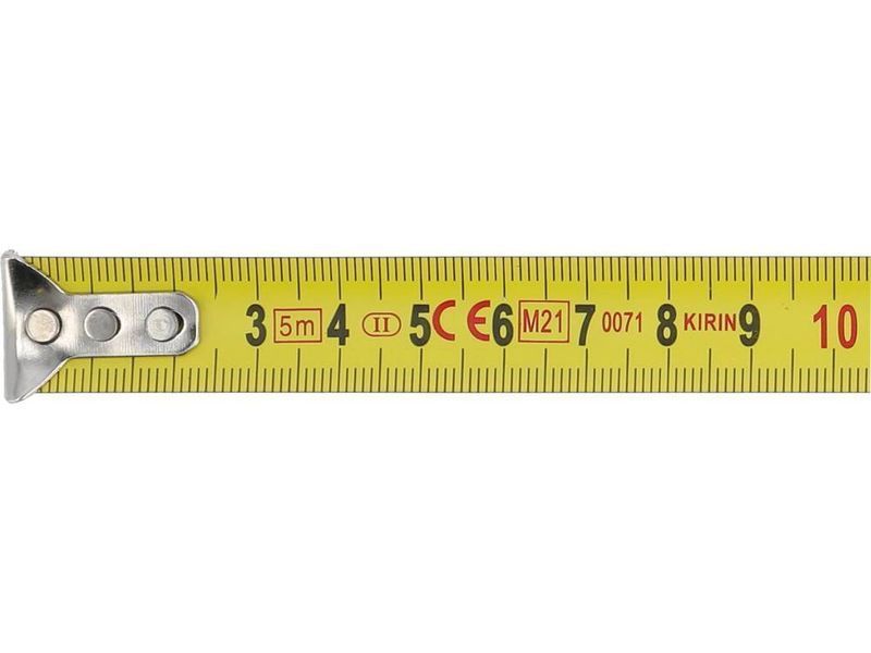 Рулетка з метричною шкалою VOREL : l= 5 м, w= 19 мм, 2 фіксатори [12/120] 10062 фото