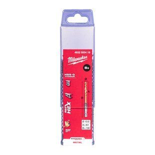 Сверло по металлу RedHEX SHOCKWAVE&trade; HSS-TiN MILWAUKEE, &Oslash;13,0х130х83мм, (5шт) 4932500419 фото