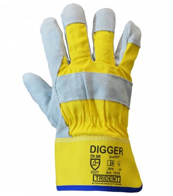Комбіновані спілкові рукавиці Trident Digger, арт. 1210 1210 фото