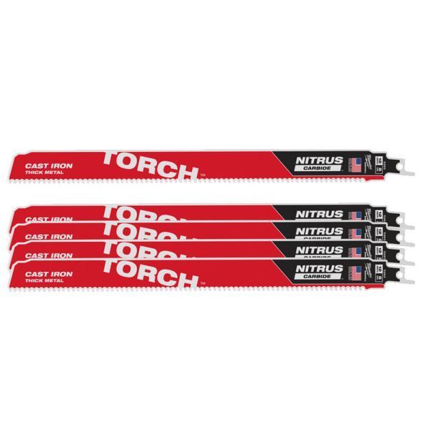 Полотно для шабельних пил TORCH CARBIDE NITRUS MILWAUKEE, 300х3,1мм, (5шт), (метал) 48475563 фото