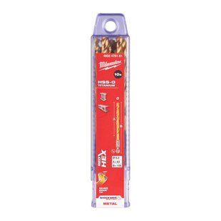 Сверло по металлу RedHEX SHOCKWAVE&trade; HSS-TiN MILWAUKEE, &Oslash;6,0х105х63мм, (10шт) 4932478181 фото