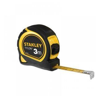 Рулетка STANLEY "Tylon" : 3 м х 12,7 мм. ергономічний корпус пластик + еластомер, Tylon покриття 0-30-687 фото