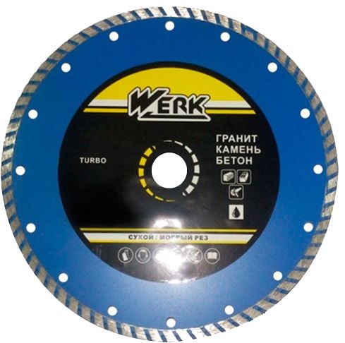 Алмазный диск Werk Turbo WE110112 (150x7x22.225 мм) 43574 фото