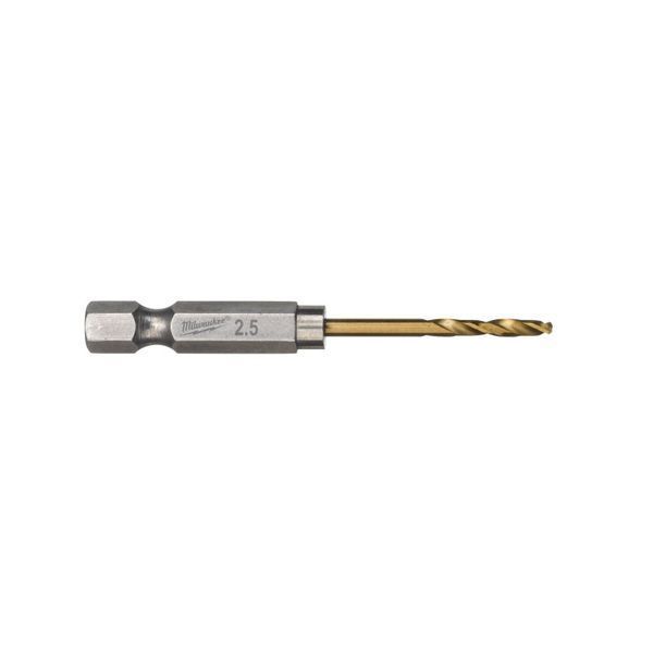 Сверло по металлу RedHEX SHOCKWAVE HSS-TiN MILWAUKEE, &Oslash;2,5х62х19мм, (10шт) 4932478175 фото