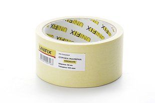 Стрічка клейка малярна MR-7840261P преміум 48мм*20м UNIFIX 054878 фото