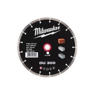 Диск алмазный MILWAUKEE DU 300, &Oslash;300мм (кирпич, бетон, шлакоблок) 4932493332 фото